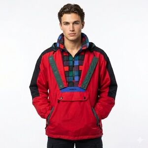 Obermeyer Mens 90s Pullover Anorak Jacket Medium